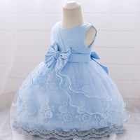 Girls' group one year old dress princess dress print