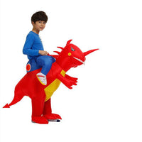 Inflatable dinosaur costume