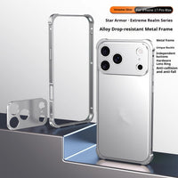 Mobile Phone Case With Seahorse Buckle And Four Corner Anti Drop Metal Frame