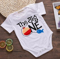 Newborn Baby Clothes Funny 1st Birthday Daddy Letter White Short Sleeve Baby Bodysuits Tiny Cotton Baby Clothes Onesie (China)