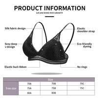 French underwear women's thin steel bra without steel ring flat chest