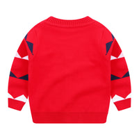 Boys Cardigan Jacket V-neck Single Breasted Sweater Kids