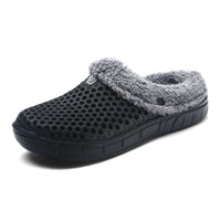 Large Size Cotton Slippers Couple Models Foot Hole Shoes Bag Heel Home