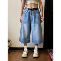 Summer New Jeans Shorts Men's Loose Straight Loose