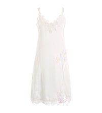 Simulated silk lace nightdress