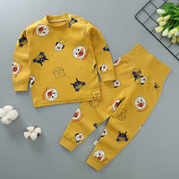 Autumn and winter children's cotton high-waist belly-protecting autumn clothes long trousers