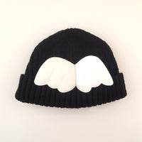 Angel wings children's woolen hat