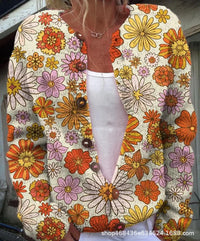 Women's Top 3D Digital Printing Cardigan Knitted Sweater