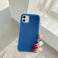 Compatible with Apple , Autumn winter plush mobile phone case