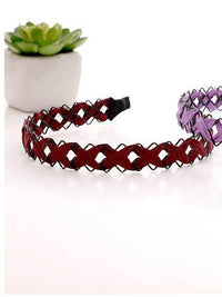Hollow chiffon woven headband