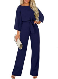 Slim-fit lace-up jumpsuit
