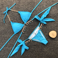 Pendant strap triangle sexy women's swimsuit