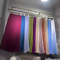 Womens Pleated Maxi Skirt Early Spring New Arrival