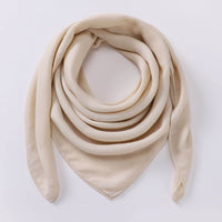Women's Cotton And Linen Solid Color Retro Artistic Scarf