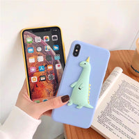 Three dimensional lovely silicone mobile phone case