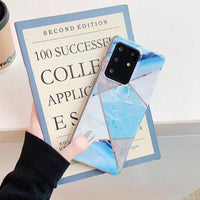 Stitching marble phone case