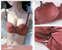 Passionate lingerie small chest gathered without steel ring