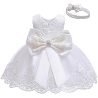 Puff skirt lace dress