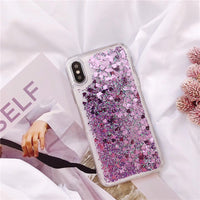 Creative full soft white glitter liquid mobile phone case