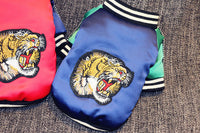 Tiger head and two legs pet clothes