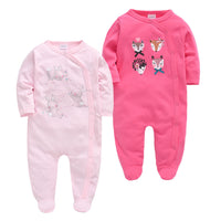 Q2-Piece Baby One-Piece Cotton Romper For Infants