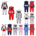 Double layer sweater baby one-piece romper