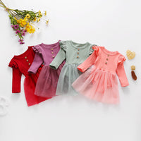 Girls Skirt Hem Triangle Rompers