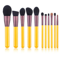 11 little yellow duck makeup brush set
