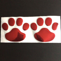 PVC footprint 3D body decoration sticker