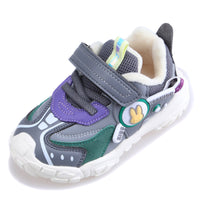 Children's short-pile quilted casual sneakers