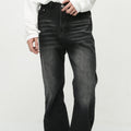 Loose Worn Looking Washed-out Slightly Flared Jeans Men