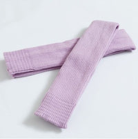 Step over the knee and pile up leg warmers