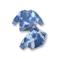 Tie-dye Sweater Pants Children's Suit