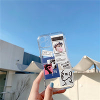 Compatible with Apple, Vintage Label David Transparent Phone Case For iPhoneSoft Silicone Cover