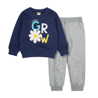 Children's Long Sleeve Embroidery Two-piece Set