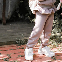 Winter New Girls Lace-flashing Thickening Plus Fleece Culottes