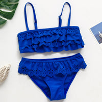 Lace children's swimsuit