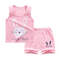Cotton children's vest suit