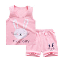 Cotton children's vest suit