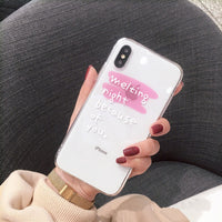 Phone case transparent female