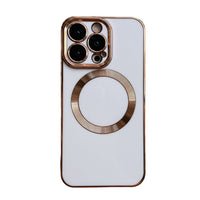 Solid Color Electroplating Magnetic Pull Ribbon Lens Protector Protection Mobile Phone Shell