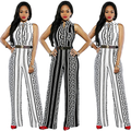 Loose Slim Casual Jumpsuit Print