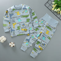 Autumn and winter children's cotton high-waist belly-protecting autumn clothes long trousers