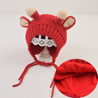 Autumn and winter ear protection baby woolen hat