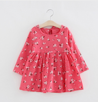 girl cute print flower dress
