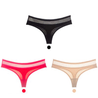 Cotton low-rise seamless women's briefs