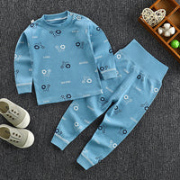 Children's High Waist Belly Protective Pants Set