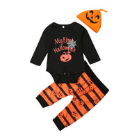 Pumpkin face three-piece set