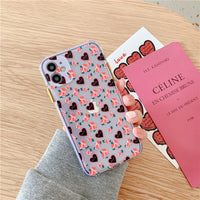 Compatible with Apple , Silicone Soft Phone Case Transparent Anti-drop Two-color