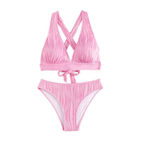 Halter Strap Split Swimsuit Women's Bikini